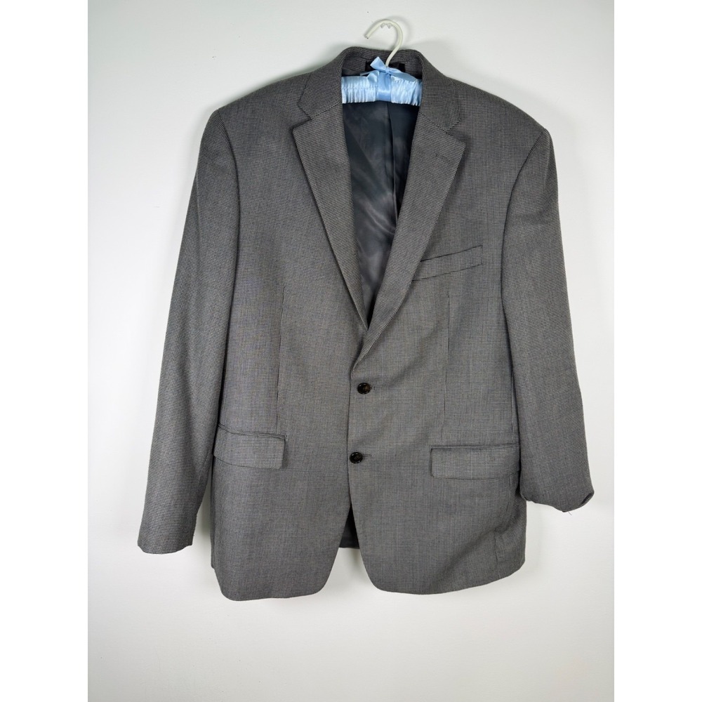 Lauren Ralph Lauren Men's 42R Gray Birdseye Sports Coat Blazer 2‎ Button Lined